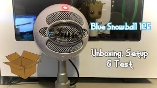 Blue Snowball Ice Mic - Unboxing, Setup & Test!