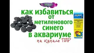 How to get rid of methylene blue in an aquarium?