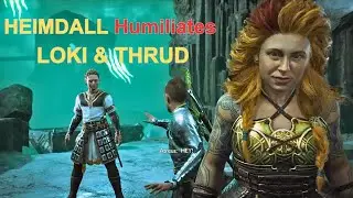 God of War-Ragnarok | Odin sends Loki, Thrud and Heimdall in Hellheim for the mask | Loki/Atreus |4K