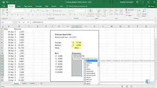 Creating a Frequency DIstribution in Excel