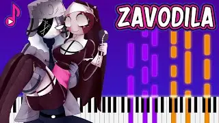 Zavodila — Friday Night Funkin' (FNF Piano Tutorial)