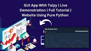 GUI App With Taipy | Live Demonstration | Full Tutorial | Website Using Pure Python #python #coding