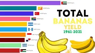 Total Bananas Yield 1961-2021
