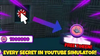 All SECRETS And EASTER EGGS In 🔥YOUTUBE SIMULATOR🔥(FREE TOKEN) Roblox!