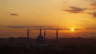Sunrise at Sultan Salahuddin Abdul Aziz Mosque #sunset
