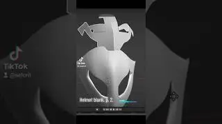 Helmet blank. Helmet design. Blender. 