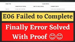 Finally Error Solved with Proof | E06 File Folder Exception Failed to Complete Process code DIRNF