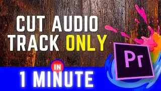 How To Cut ONLY Audio In Premiere Pro | Quick Editing Tip