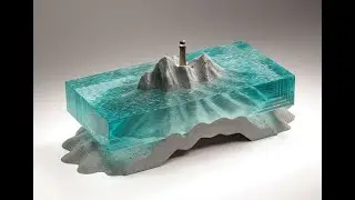 Ben Young’s Ocean-Inspired Concrete and Glass Sculptures are Surreal
