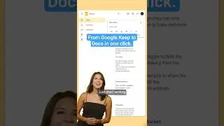Transform your Google Keep Note to a Google Doc in One Click