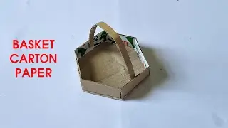 How To Make A Basket Out Of Cardboard @AZoddlysatisfyingvideo