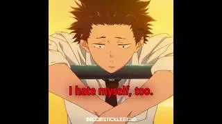 “Yeah, I hate myself, too.” 