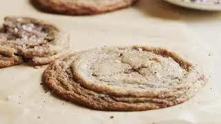 Giant salted espresso hot fudge cookies