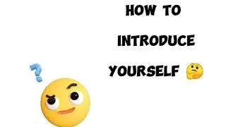 Self Introduction In English #introduction #trending