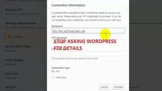Stop  asking FTP details on WordPress - Wordpress asking for FTP Credentials when update plugins