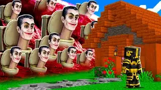 🌊 TSUNAMI DE SKIBIDI TOILET EN MINECRAFT 😱 | RETO DE LA BASE VS TSUNAMI EN MINECRAFT
