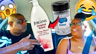 Putting GLITTER In His LOTION BOTTLE PRANK! *HILARIOUS REACTION*