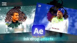 How to add Ink drop effects on your video l After Effects