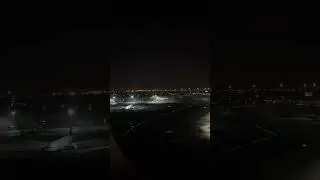 Late night landing at dxb ek40 emirates from Birmingham in the a380