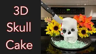 3D Skull Cake /Halloween Series 2024 Finale
