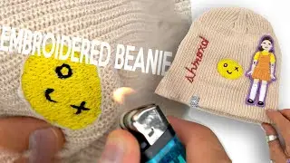 DIY Embroidered Beanie