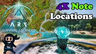 ASA: ALL 4x Explorer Note Locations Island in Ark Survival Ascended