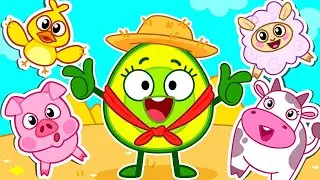 Learn Animals with Pit & Penny 🦆🐯 Animal Sounds, Farm Animals for Kids 🥑