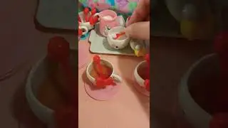 #hellokitty #tea #party #yummy #teatime #fypシ #fy #cute #miniaturefood #miniaturecooking #viral