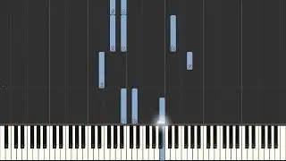 The Moody Blues Go Now   Easy Piano Tutorial   synthesia   piano facile