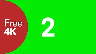 Animation Number (2) Green Screen - Free 4K