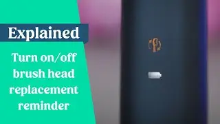 How to turn on/off Sonicare brush head replacement reminder