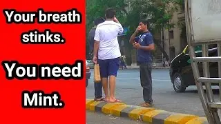Telling people their breath stinks
