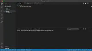 Hello World using Visual Studio Code, Python, and GitHub