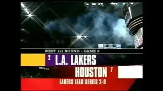 Explosive Showdown: Rockets Take On Lakers In Thrilling Game 3 Of The 2004 Western Conf. Round 1