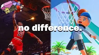i'm the michael jordan of this game, switch sports is too easy