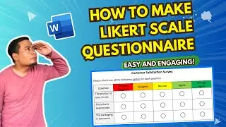 How to Create Likert Scale Questionnaire in Microsoft Word