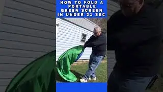 How to fold a portable green screen in under 21 sec. 