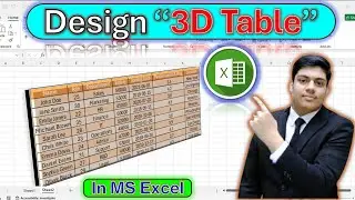 How to Create 3D Table in MS Word.| Step-by-Step Guide to Create 3D Table in MS Excel.