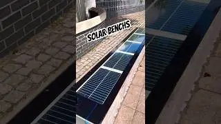 Solar Benchs in My University #uk #eastlondon #university #solar
