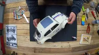 Tamiya MF-01X VW Herbie Rallye, Let's Build - Part 2 Video - Body, Decals