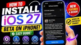 How to Install iOS 27 Beta on iPhone (Easy Step-by-Step Guide) in Hindi