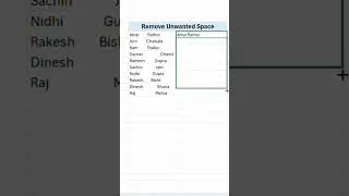 #excel | Remove extra space from cell in excel | remove extra spaces in excel