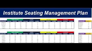 Institute Management System in Excel | How to Make Institute Management System in Excel