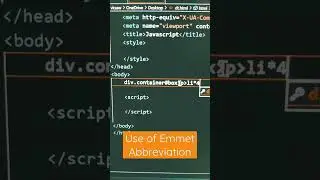 Use Emmet Abbreviation 