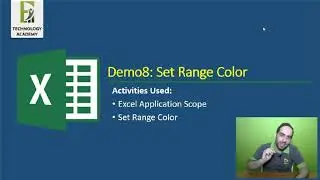 Excel Automation using UiPath | Part #17 | Set Range Color