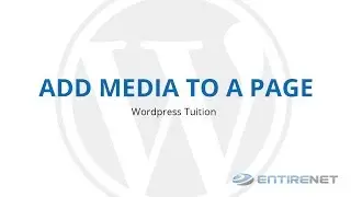Wordpress Tuition - Add Media To A Page