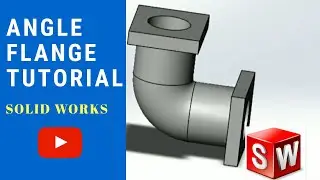 Angle flange in solidworks |Solidworks tutorial for beginners  #mechepisode #angleflangesolidworks
