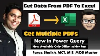 One Click, Get Data from PDF to Excel and combine multiple PDFs