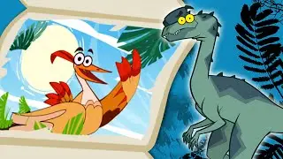 Dinosaur Cartoon | I'm a Dinosaur - Dilophosaurus | Kids Shows Club