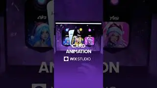 Card animation in Wix Studio 